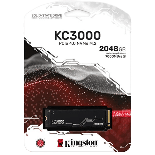 2TB Kingston KC3000 M.2 2280 PCI Express 4.0 x4 NVMe Solid State Drive